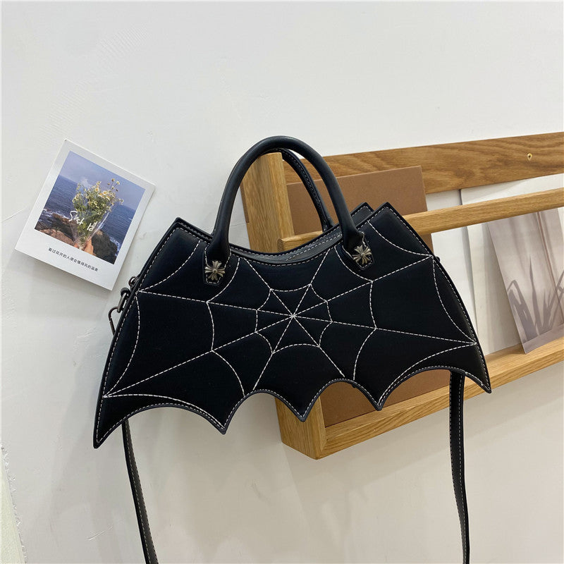Spider Web Halloween Shoulder Bag – Batgirl Style Crossbody