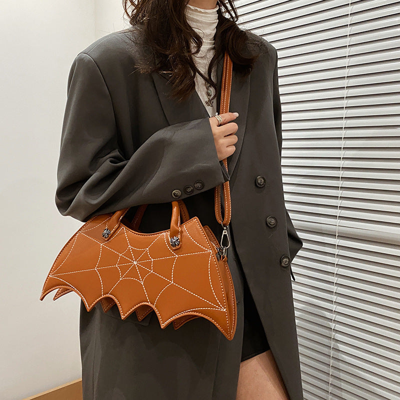 Spider Web Halloween Shoulder Bag – Batgirl Style Crossbody