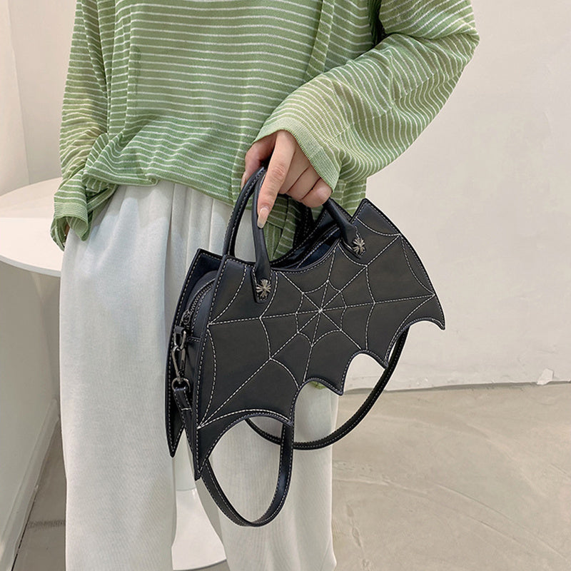 Spider Web Halloween Shoulder Bag – Batgirl Style Crossbody