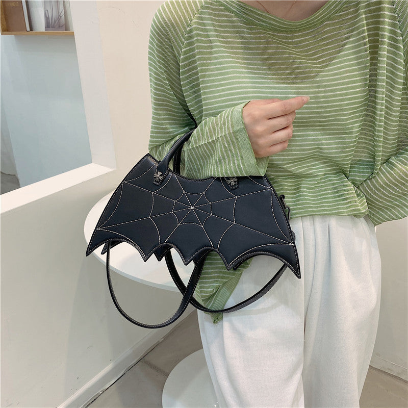 Spider Web Halloween Shoulder Bag – Batgirl Style Crossbody