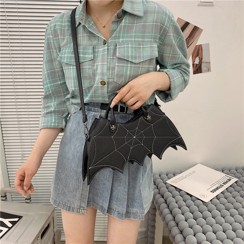 Spider Web Halloween Shoulder Bag – Batgirl Style Crossbody